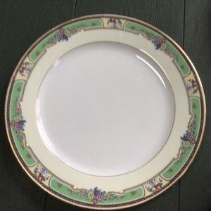 Thomas Bavaria plates, in good condition, beautiful green/cream floral rim
